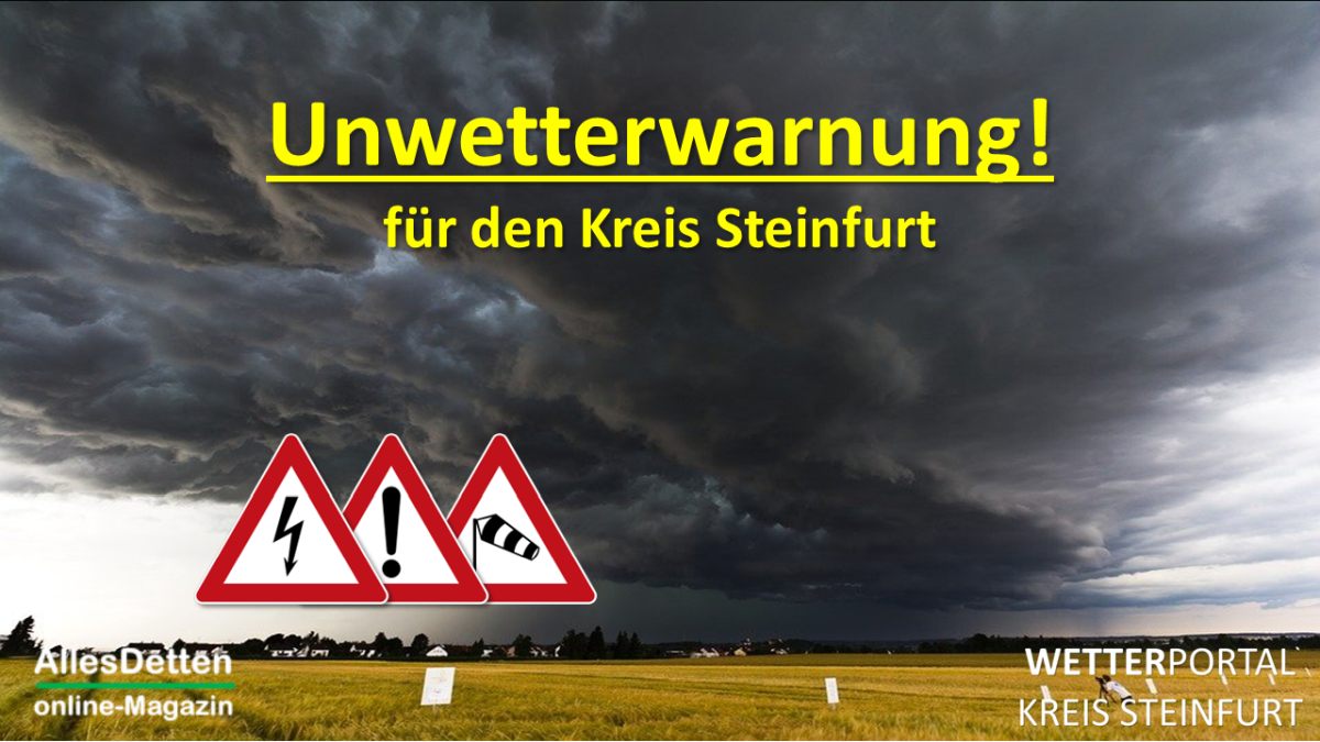 Unwetterwarnung Für Den Kreis Steinfurt | Alles Detten