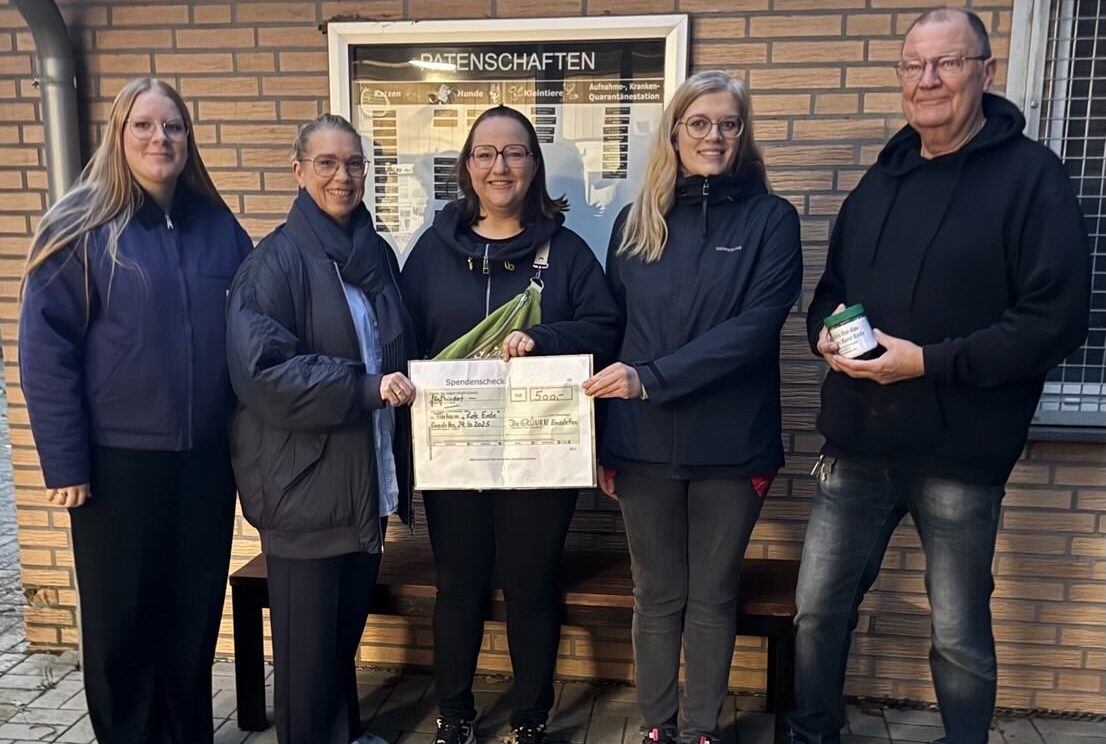 Foto Spendenübergabe Tierheim