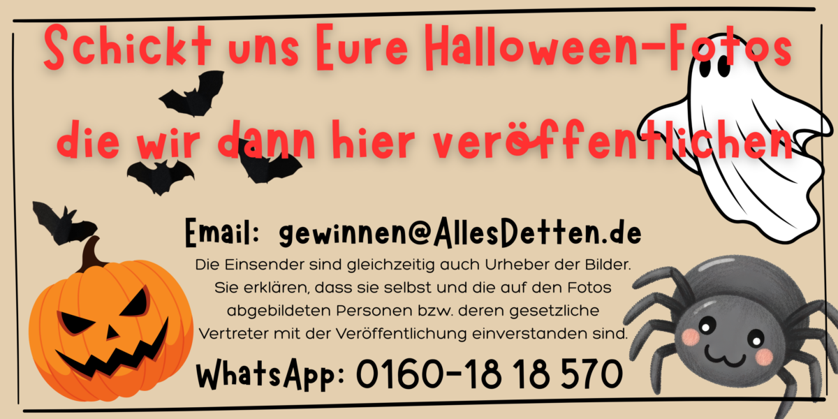 Schickt uns Eure Halloween-Fotos die wir dann hier veröffentlichen