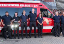 …und plötzlich hat man die Bettentürme der Uni-Klinik Münster vor der Nase…