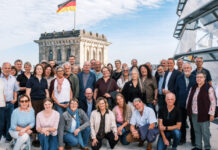 Ortsverband der Grünen aus Emsdetten besucht Abgeordneten in Berlin